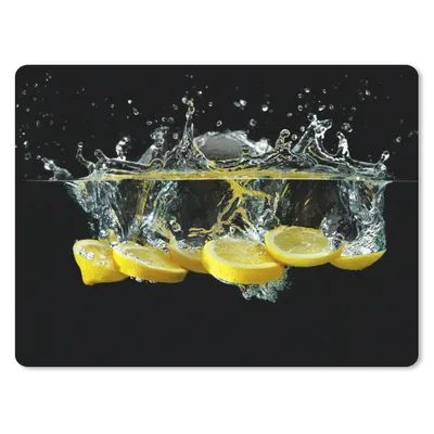 Produktbild von MuchoWow® Mauspad Mousepad Zitrone - Frucht - Gelb - Stilleben - Wasser 40x30 cm - Mousepads - Maus Mat - Pad - Mausunterlage - Anti Rutsch