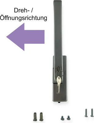 Produktbild von GU 966 Drehgriff Dirigent abschließbar rechts EV1 silber 34225 K13971-02-R-1