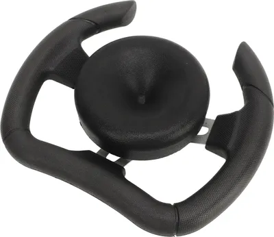 Image de Volant 280 mm, noir, forme en D, pour karts, quads, UTV, modifications DIY