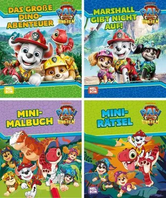 Produktbild von Nelson Mini-Bücher: PAW Patrol - Der Dinofilm 1-4