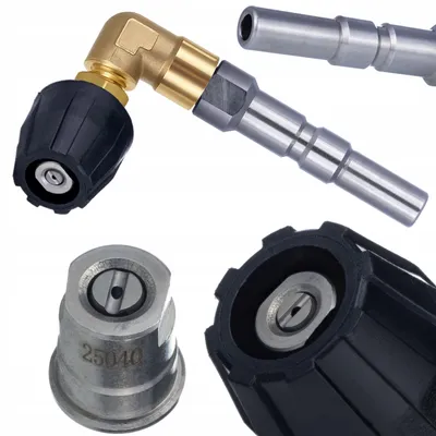 Zdjęcie produktu dla AngleJet KEW D12 Mini Lanca Kątowa 90° - Dysza Płaska Wymienna | Gwint M18x1,5 | Do Karcher Nilfisk Kranzle Poseidon Neptune