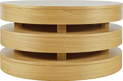 Obrázek produktu pro FURNLUX Konferenční stolek Avola dub 92 cm / Hlavní barva: béžová / Rozměry: 92 x 49 x 92 cm