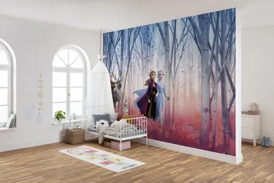 Produktbild von Disney Fototapete von Komar "Frozen Friends forever" - Größe 368 x 254 cm, 8 Teile