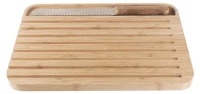 Zdjęcie produktu dla Deska do krojenia z nożem 36 x 26 cm