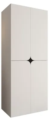 Produktbild von MIRJAN24 Kleiderschrank Espresso 90, Kleiderschrank, Garderobe (Farbe: Weiß, Größe: 90 cm)