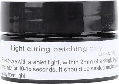 Produktbild von Ultravioletter Härtungskitt, 50 g, Mehrzweck-Schnelllockenlicht für Kunsthandwerk, Nagelkunst, 3D-Druck, Modellreparaturen