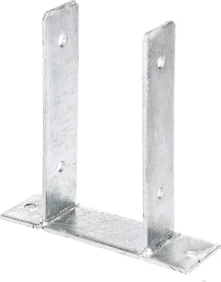 Produktbild von Alberts U-Pfostenträger zum Aufschrauben, feuerverzinkt, Breite 101 mm