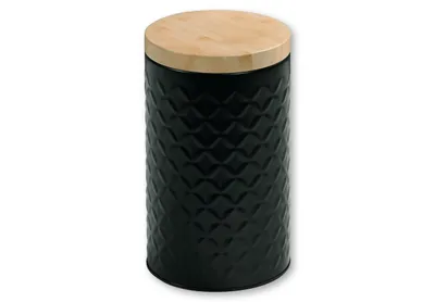 Image de KESPER Boîte de rangement Ø 11 cm Métal Noir 38246