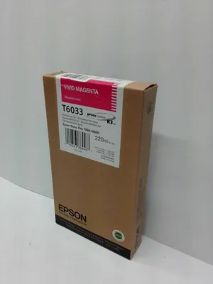Produktbild von Epson Singlepack Vivid Magenta T603300, 220 ml, Magenta, Tinte auf Pigmentbasis, 220 ml, 1 Stück(e), Einzelpackung