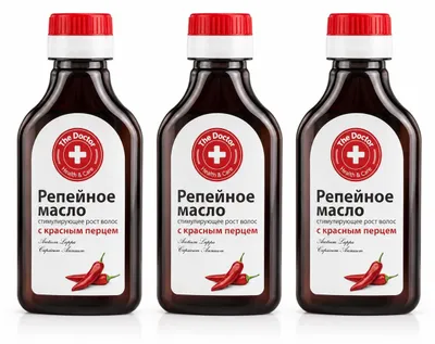 Produktbild von Klettenöl mit rotem Pfeffer für die Haarpflege 3 x 100 ml