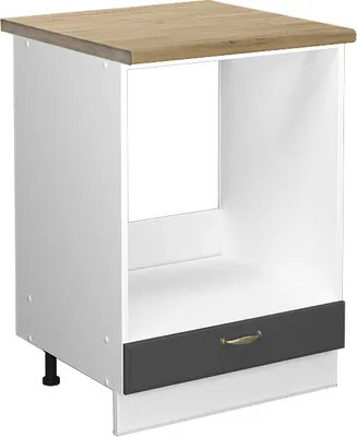 Immagine prodotto di Mobile per forno da incasso Vicco Fame-Line Antracite-oro 60 cm , PL Rovere, Model 46082