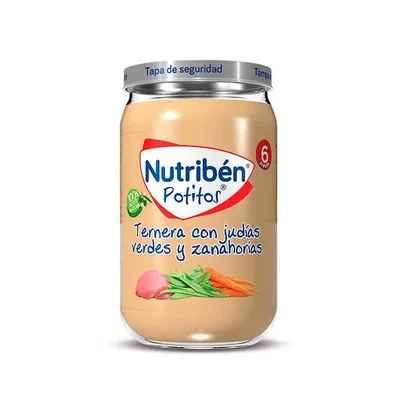 Produktbild von Nutribén Rindfleisch mit grünen Bohnen und Karotten 235g