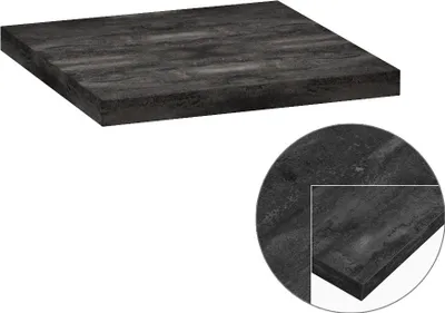 Produktbild von Waschtischplatte 30 x 23 cm SOFIA-107 in Beton Dunkel, B/H/T: ca. 30/2,5/23 cm