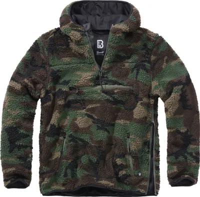 Produktbild von Brandit Teddyfleece Worker Pullover Farbe: Woodland, Grösse: L