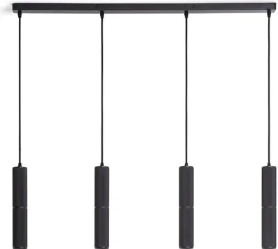 Produktbild von Pendelleuchte Aluminium 4 Strahler Breixo Schwarz