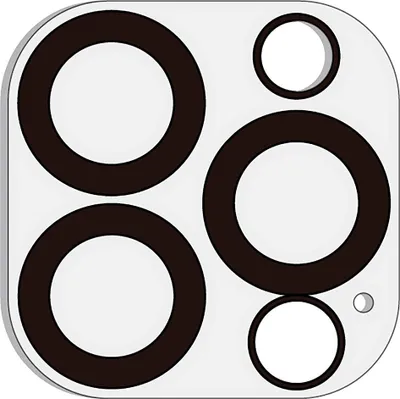 Obrázek produktu pro Tiger, fólie na fotoaparát pro Apple iPhone 13 Pro odolná proti poškrábání, průhledná černá