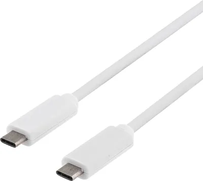 Obrázek produktu pro Deltaco USBC-1059, 1 m, USB C, USB C, USB 3.2 Gen 2 (3.1 Gen 2), 5 Gbit/s, Bílá