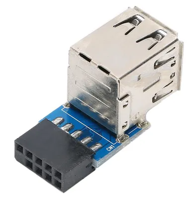 Obrázek produktu pro Rozšiřující adaptér z 9PIN na 2 USB 2.0 pro základní desku počítače – počítačové příslušenství
