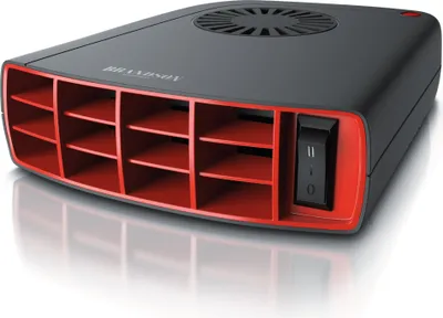 Produktbild von Brandson Heizlüfter 1400W, Innenraumheizung, mobile Auto Heizung, PKW, Überhitzungsschutz, Entfroster Standheizung, Schwarz/Rot