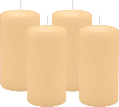 Produktbild von 4er Set Adventskranzkerzen Beige Ø 60 x 100 mm