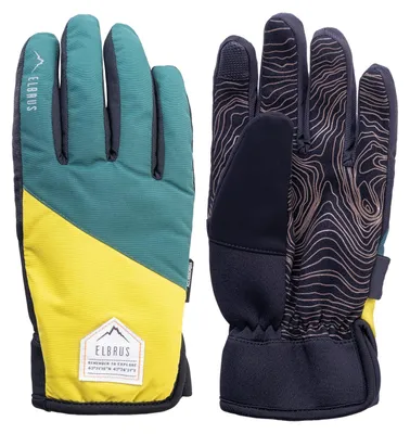 Image de Elbrus Pointe Gants Vert,Jaune S-M Homme Vert,Jaune S-M