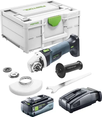 Produktbild von Festool AGC 18-125 EB-Basic Akku Winkelschleifer 18 V 125 mm Brushless + 1x Akku 8,0 Ah + Schnellladegerät + Systainer