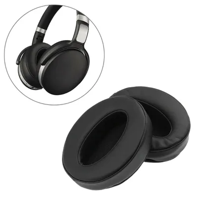 Schwarze Kunstleder-Ohrpolster für Sennheiser HD4-Serie