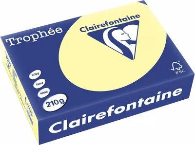 Produktbild von Clairefontaine Multifunktionspapier Trophée A4 gelb 250 Blatt