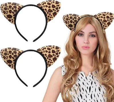 Immagine prodotto di Fascia per capelli con motivo leopardato - Accessori per cuffie da festival