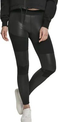 Produktbild von Urban Classics Leggings Damen Ladies Fake Leather Tech Leggings schwarz M