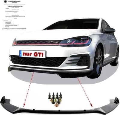 Produktbild von JOM Spoilerlippe Frontlipe 5G0805900 Vorne Stoßfänger für VW Golf VII Schrägheck (5G1, BQ1, BE1, BE2) ABS (Acrylnitril-Butadien-Styrol-Copolymerisat)