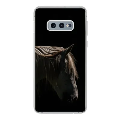 Produktbild von MuchoWow® Handyhülle Schutzhülle Hülle für Samsung Galaxy S10e Pferd - Tiere - Weiß Silikon Softcase Handy Hülle - Handy