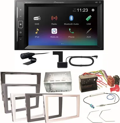 Produktbild von Pioneer DMH-A240DAB Digitalradio Einbauset für Opel Astra H Corsa D Zafira B Antara