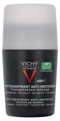 Produktbild von Vichy 3337871320379, Männer, Antitranspirant, 50 ml, 48 h, Empflindliche Haut, Beruhigend