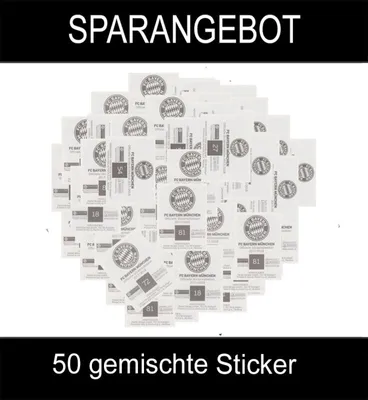 Produktbild von Panini - FC Bayern München - Stickerkollektion 2017/18 - 50 gemischte Sticker