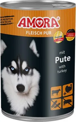 Produktbild von AMORA Dog Pur 6x400g | Pute