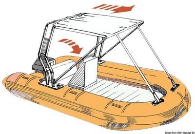 Image de Capote télescopique, bleu marine 130 x 190 cm , 1 pièce