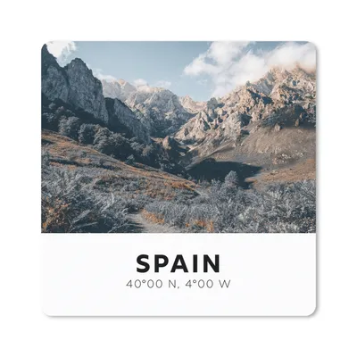 Produktbild von MuchoWow® Mauspad Mousepad Spanien - Berge - Wolken 20x20 cm - Mousepads - Maus Mat - Pad - Mausunterlage - Desk Mat - Bureauartikeln