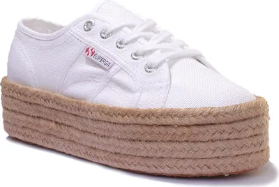 Produktbild von Superga Cotropew Damen Leinenschuhe in Marineblau – undefined / Weiß