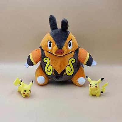 Produktbild von Pokemon Ferkokel Kuscheltier - 15 cm Plüschtier Pignite