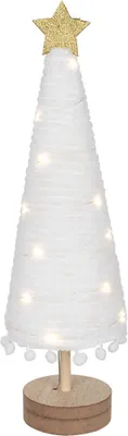 Produktbild von Tannenbäumchen, 20 warmweiße LEDs, weiß