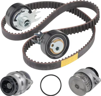 Produktbild von RIDEX 3096W0526 Zahnriemensatz + Wasserpumpe für VW GOLF III (1H1) Polo Schrägheck (6N1) Caddy II Kastenwagen (9K9A) für SKODA Octavia I Combi (1U5)