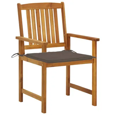 Immagine prodotto di vidaXL Sedie da giardino con cuscini 4 pz. Legno massiccio di acacia