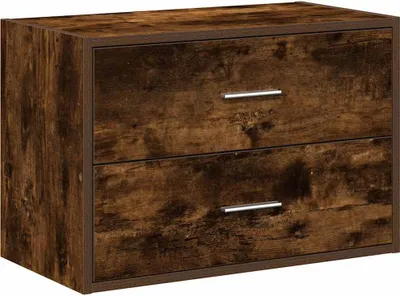 Obrázek produktu pro vidaXL Skříňka se 2 zásuvkami kouřový dub 60x31x40 cm materiál na bázi dřeva