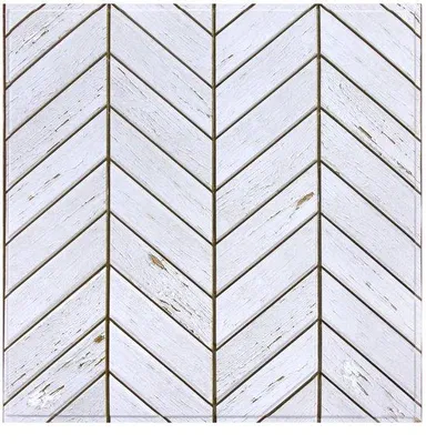 Image de Panneaux muraux 3D blancs 30 x 30 cm en PVC autocollants pour le salon