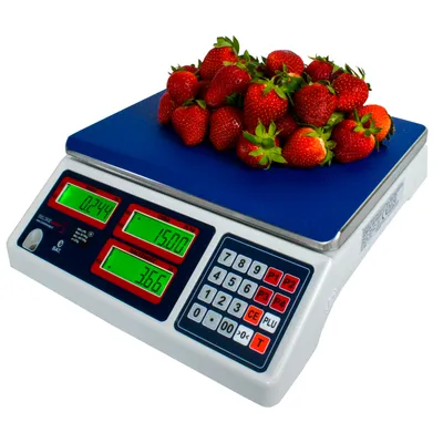 Produktbild von Geeichte Kontrollwaage Ladenwaage Verkaufswaag Marktwaage Obstwaage 15/30kg