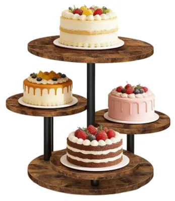 Image de Étagère rotative à 4 niveaux pour desserts