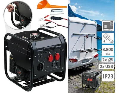 Image de Groupe électrogène à essence 3800 W avec moteur 4 temps BIG-275