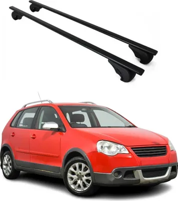 Zdjęcie produktu dla Bagażniki dachowe poprzeczne do VW Polo 2001-2009, kolor czarny