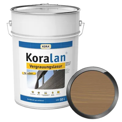 Produktbild von KORA Koralan Vergrauungslasur - 10 Liter (QUARZ) Wetterschutzlasur